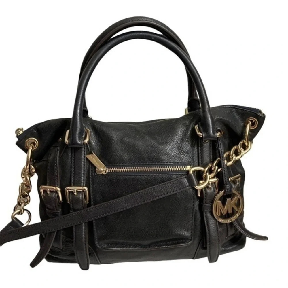 Michael Kors two way leather satchel bag